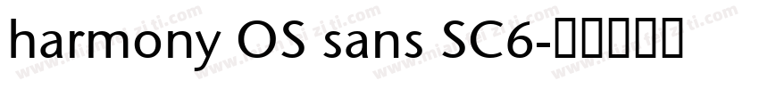 harmony OS sans SC6字体转换